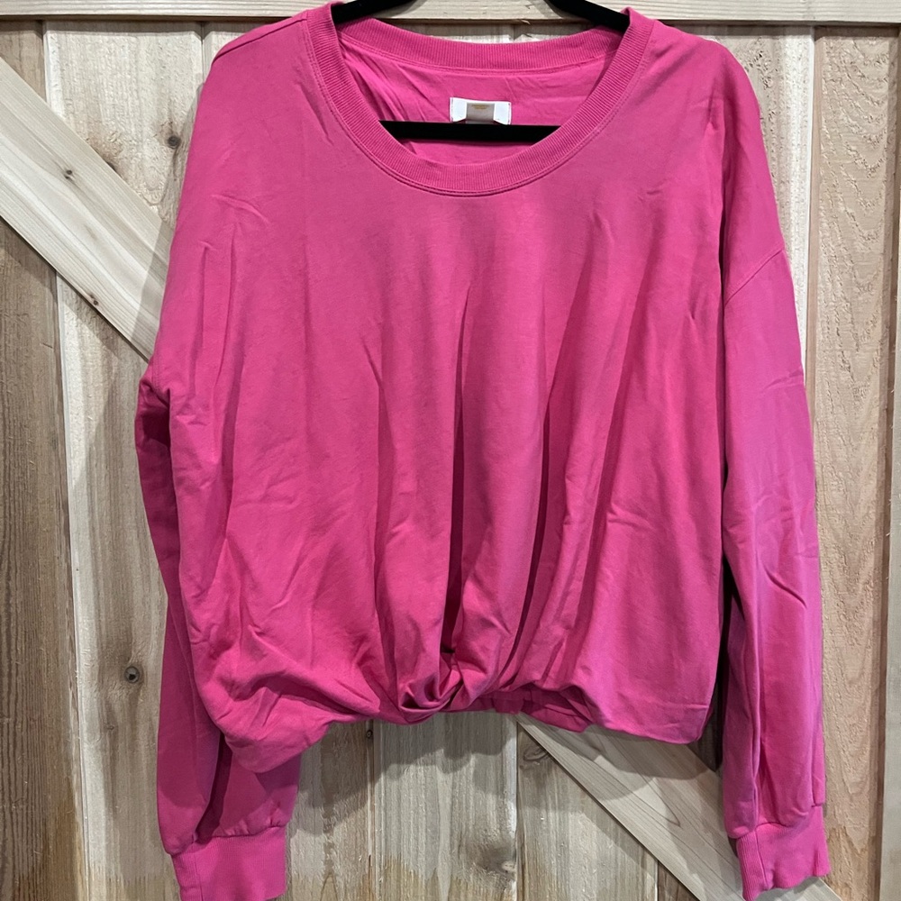 Anthropologie Fuchsia Sweatshirt